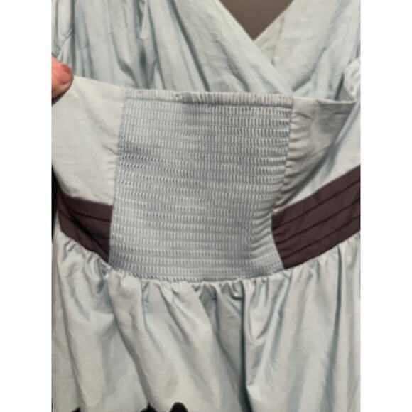 Anthropologie Stemmed Sweetbriar Dress Nathalie Lete •6• Halter Blue Floral $168 - Picture 15 of 16